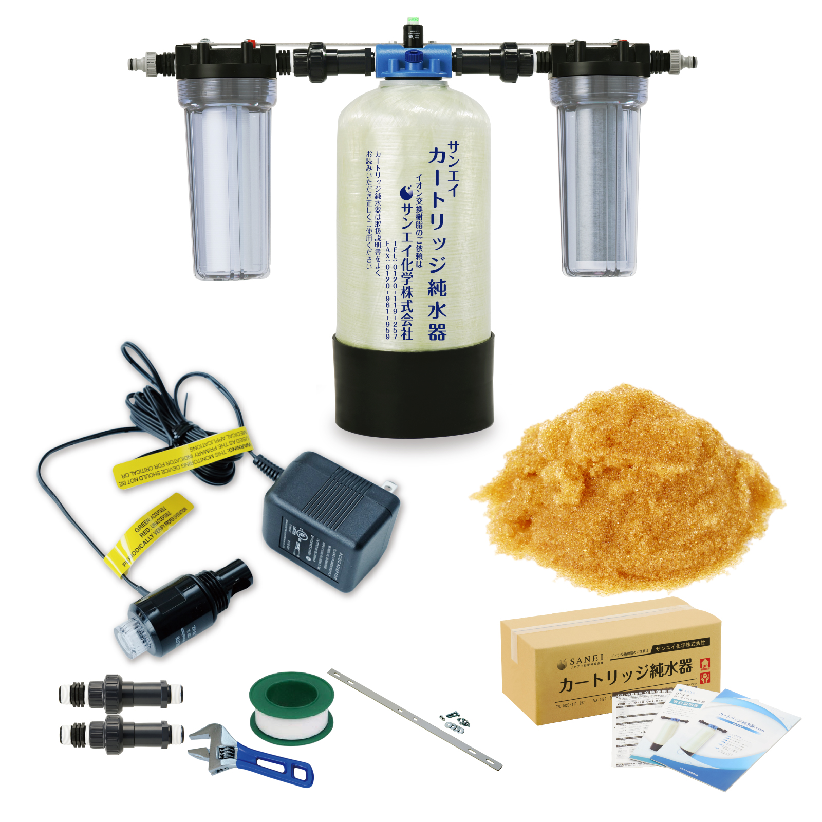 サンエイ化学 カートリッジ純水器 10L プロタイプ フィルター