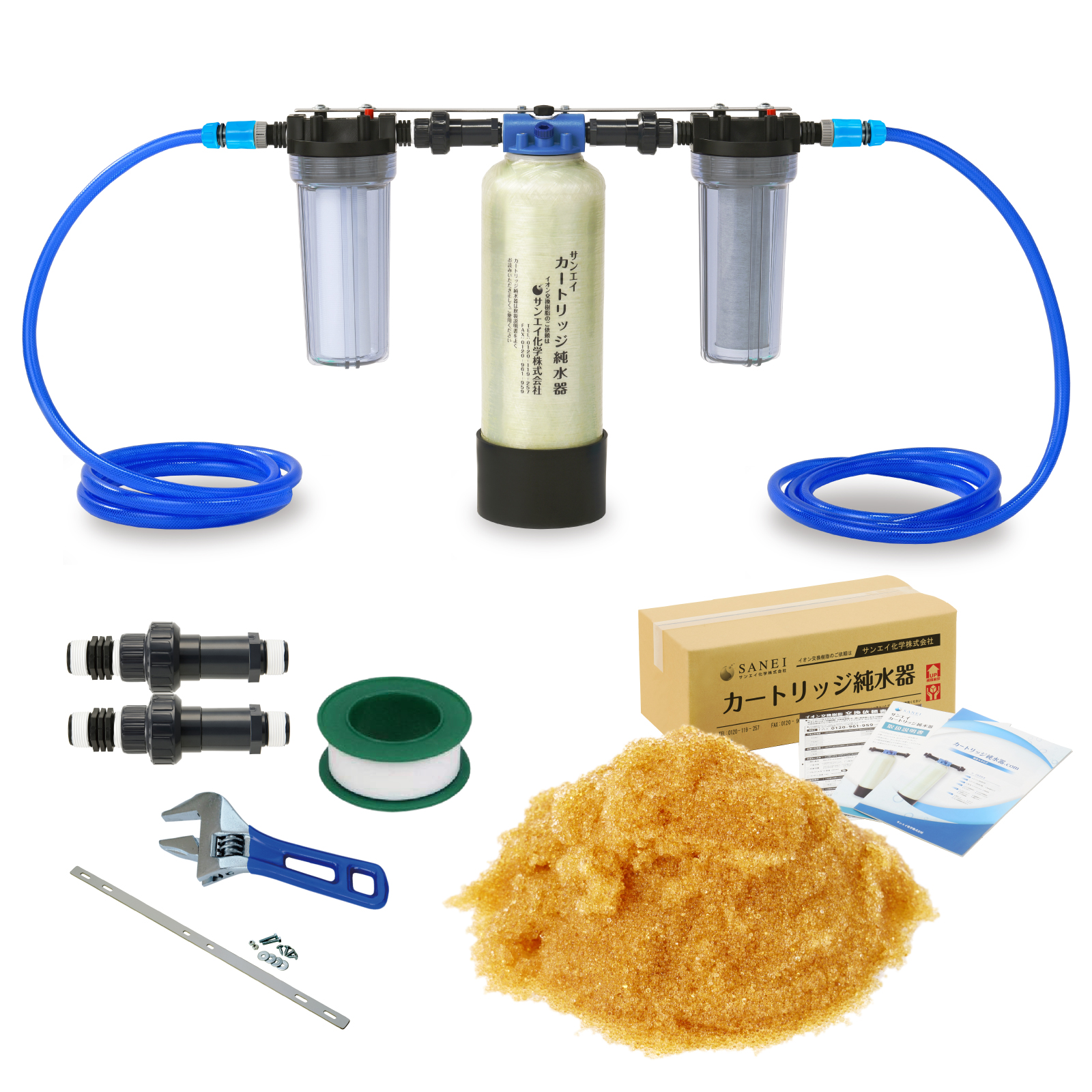 サンエイ化学 カートリッジ純水器 5L プロタイプ フィルター＋